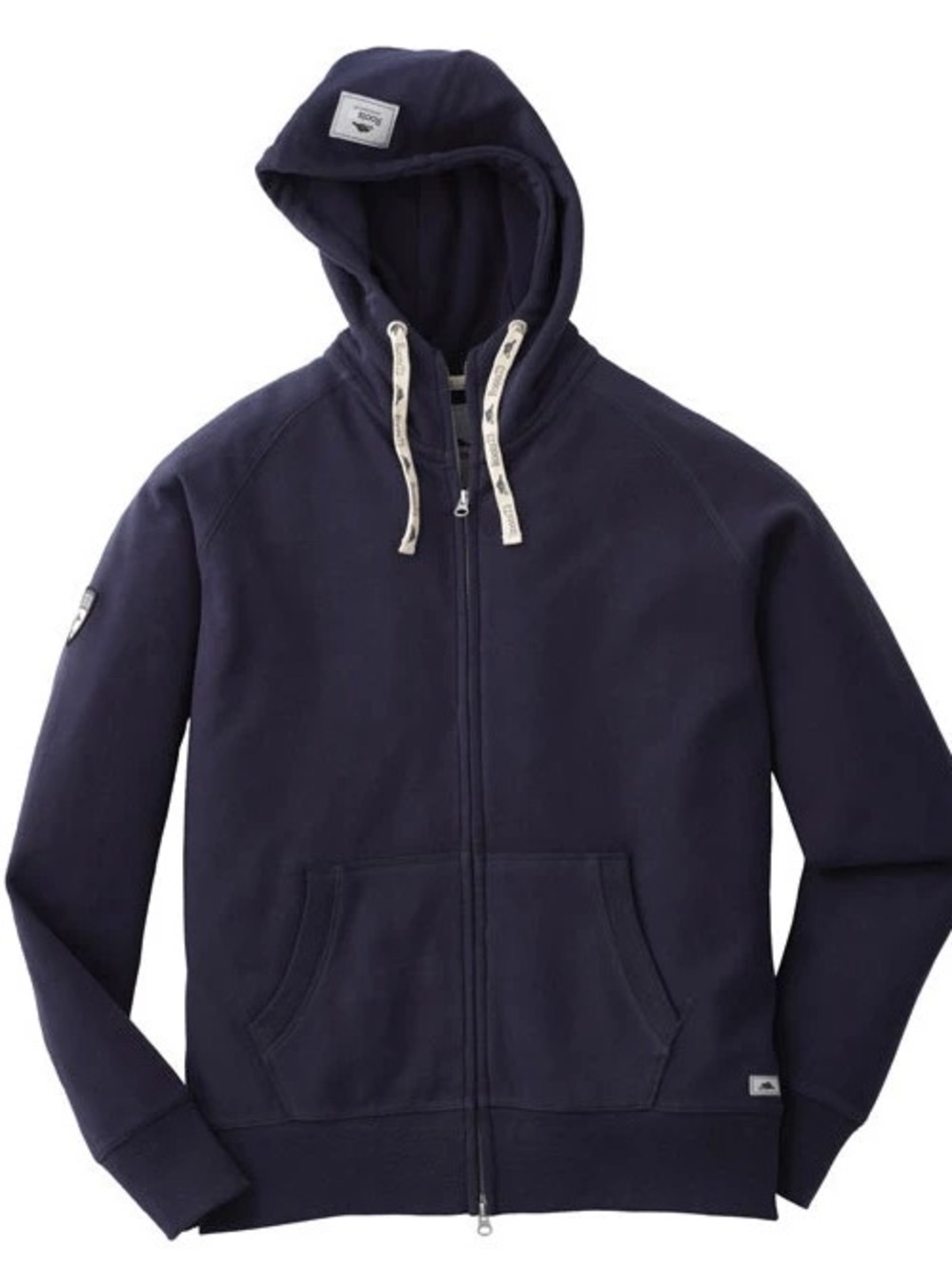 Roots Men's Navy Full-Zip Hooded Sweater